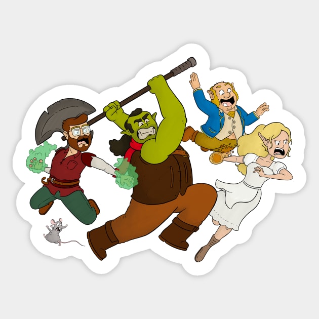 SitcomD&D Characters 2 Sticker by sitcomdnd